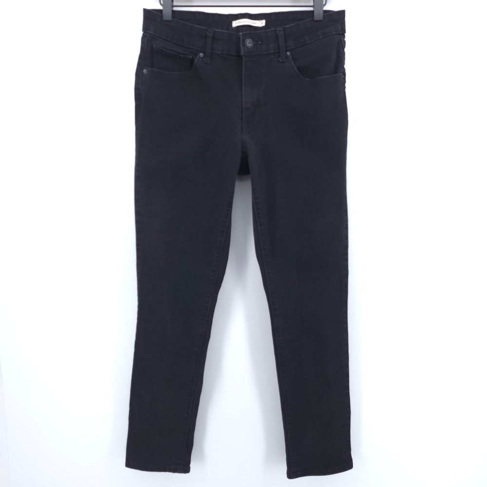Levi's Womens Jeans Classic Mid Rise Skinny 31 Black Denim Casual Classic‎